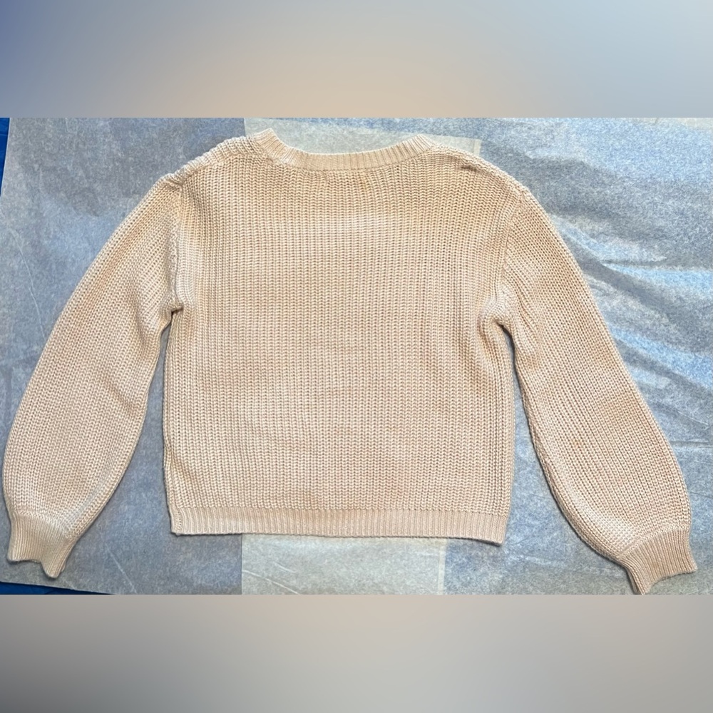 Copper Key Girls Size 6 Light Beige Sweater